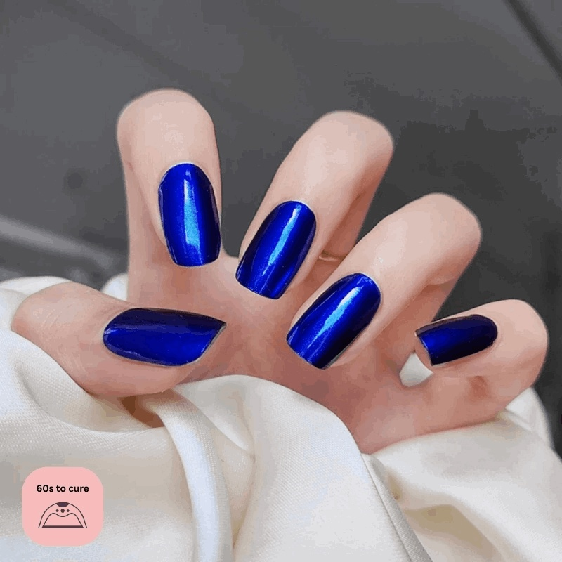 Indigo Chrome-Semi Cured Gel Strips-Outlined