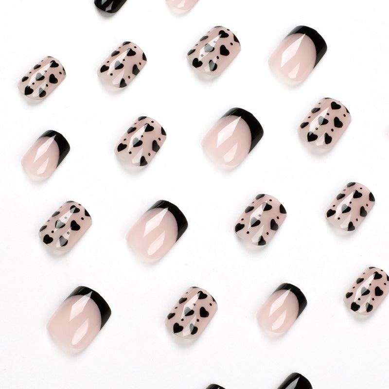 Inky Hearts - Press On Nails
