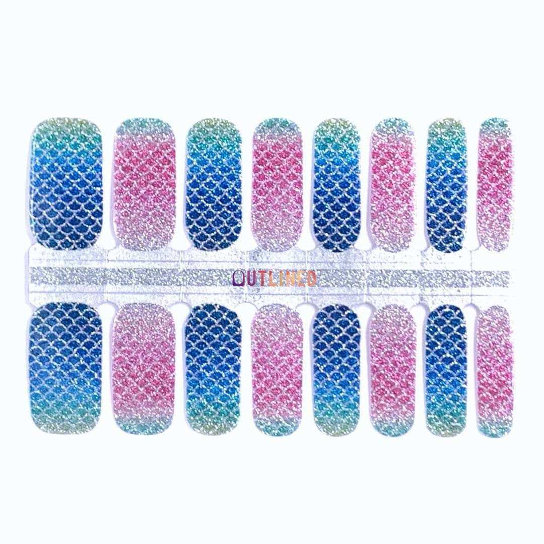 Into the Deep-Adult Nail Wraps-Outlined