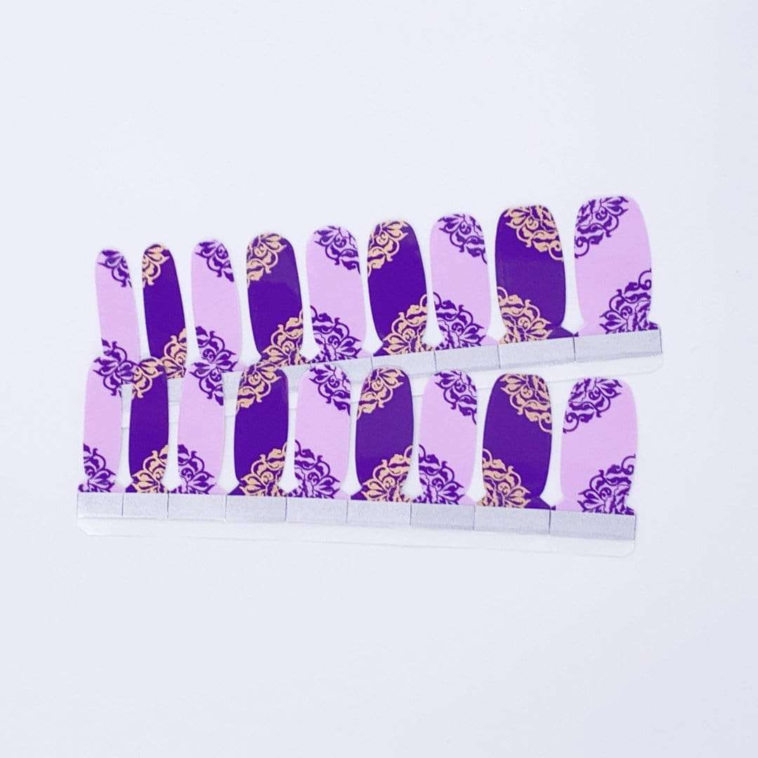 Iris-Adult Nail Wraps-Outlined