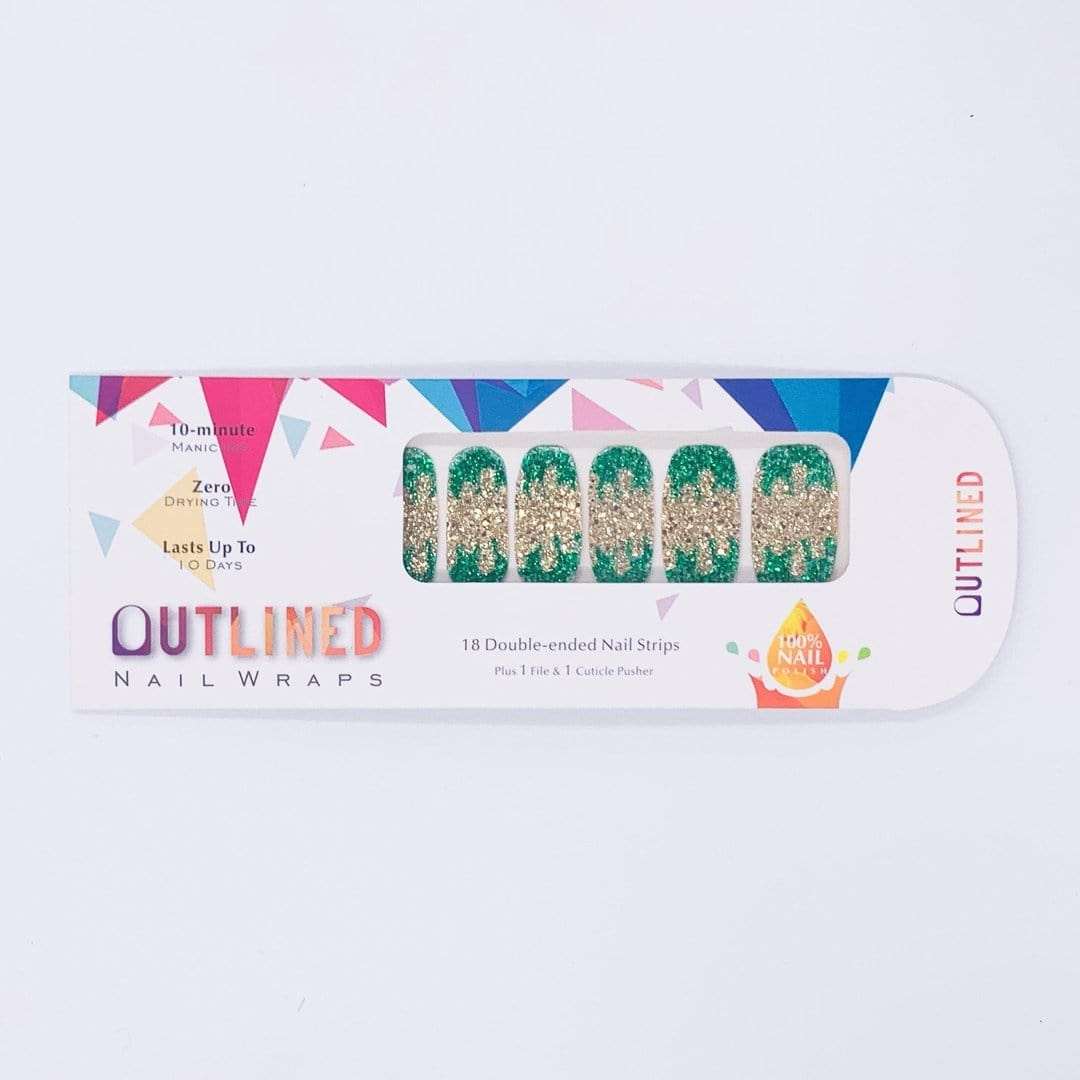 Jade to Measure-Adult Nail Wraps-Outlined