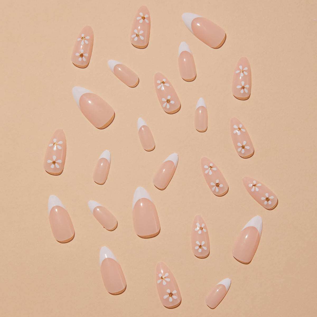 Jasmine Vine-Press on Manicure-Outlined