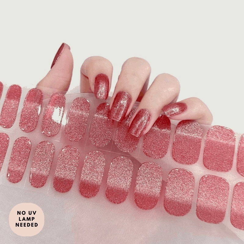 Lady in Red-Gel Nail Strips-Outlined