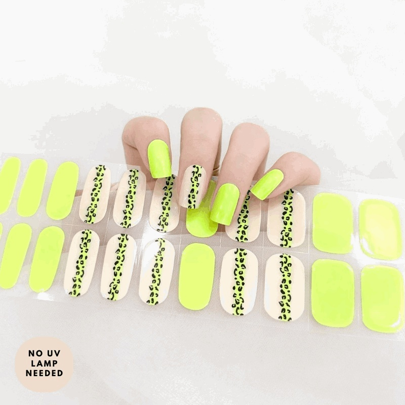Laser Lemon-Gel Nail Strips-Outlined