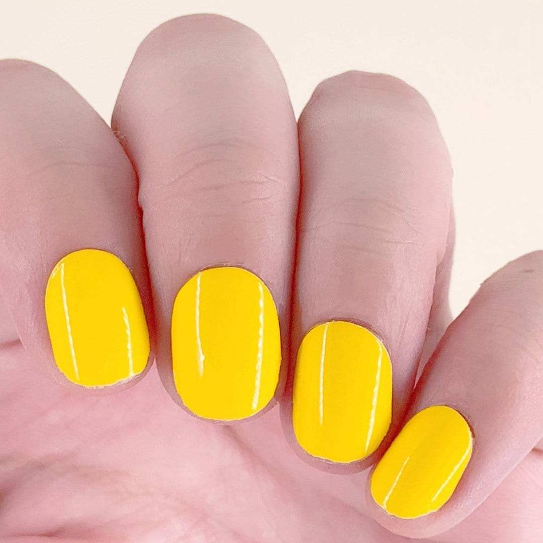 Luscious Lemon-Adult Nail Wraps-Outlined