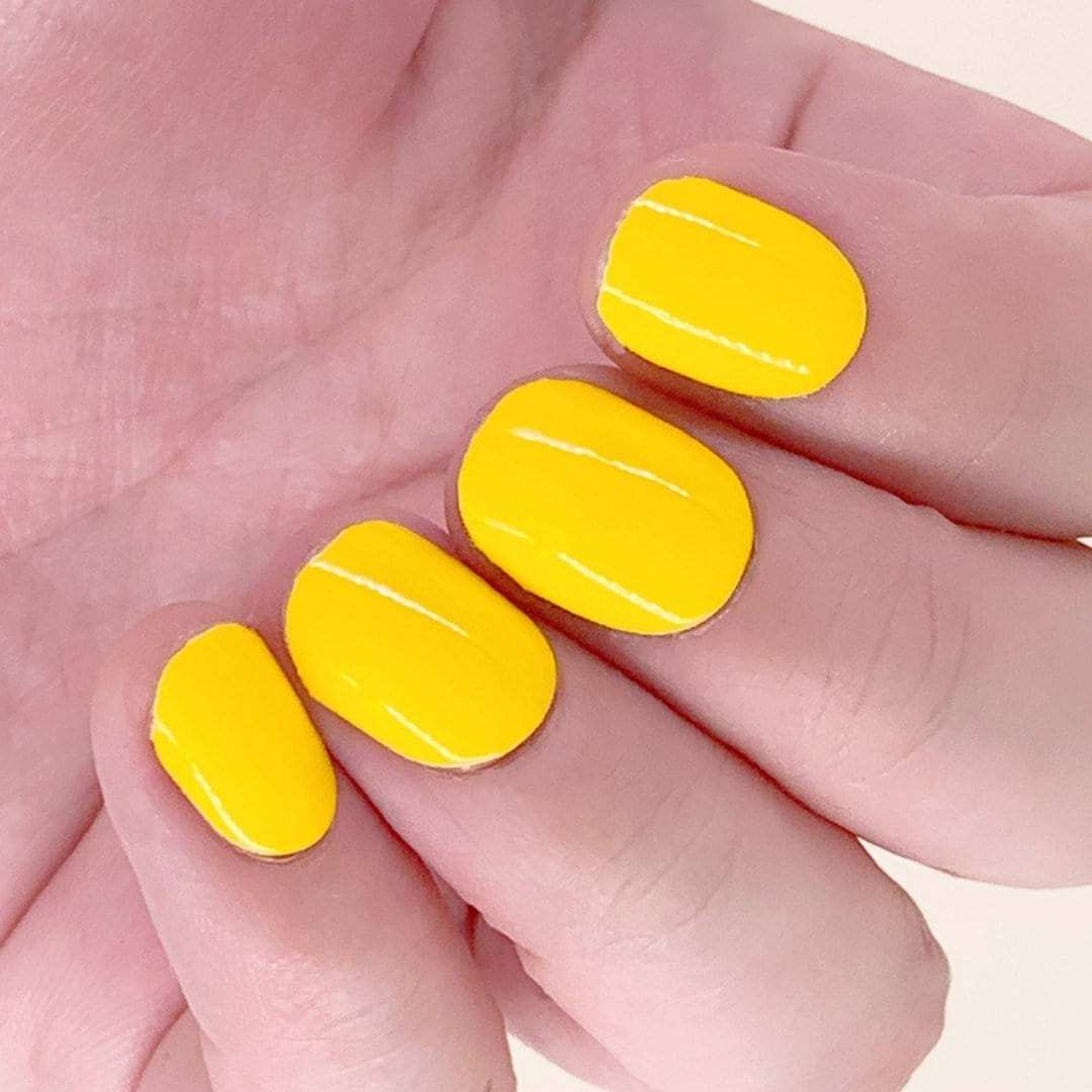 Luscious Lemon-Adult Nail Wraps-Outlined