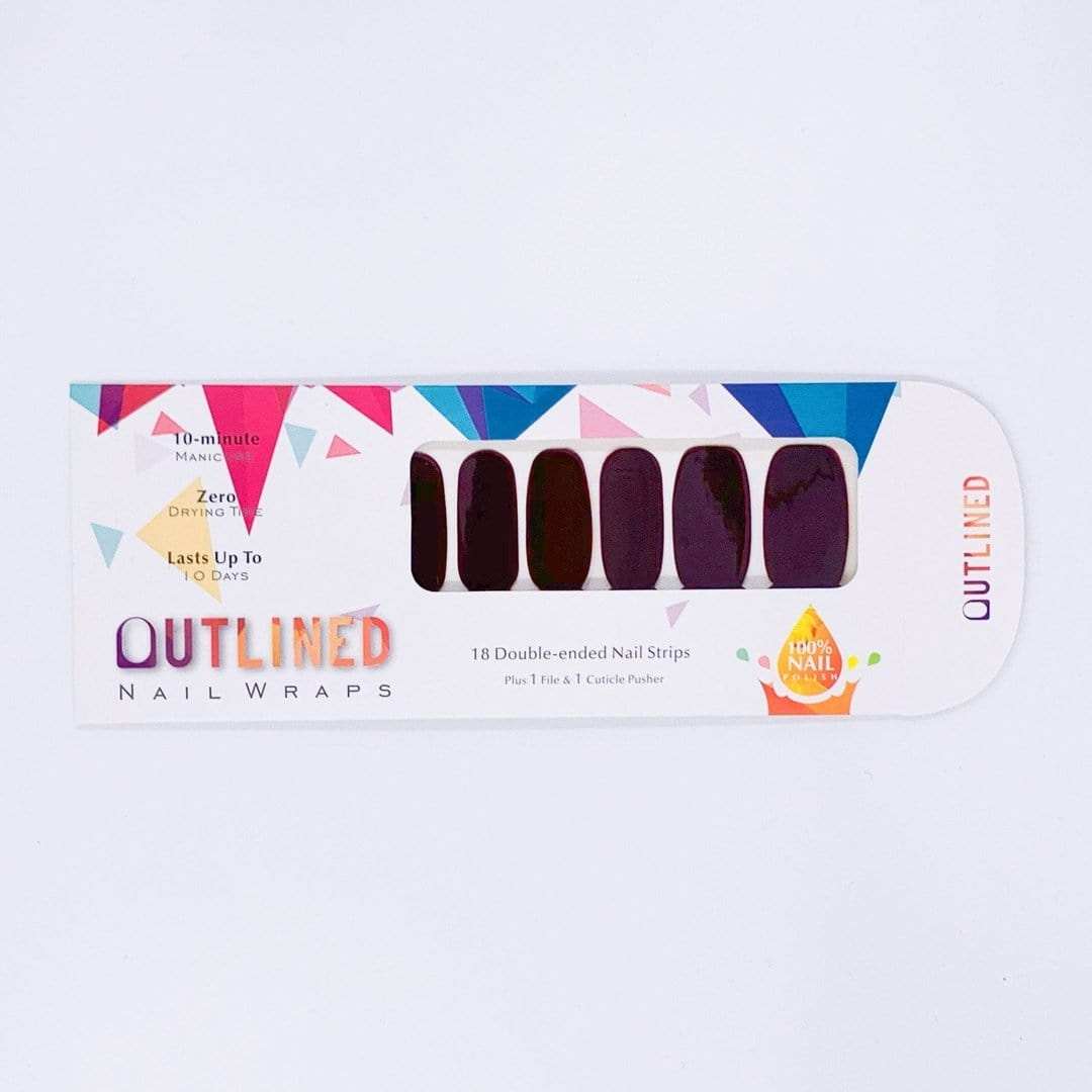 Malaga Wine-Adult Nail Wraps-Outlined