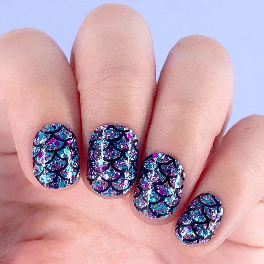 Mermaid Tales-Adult Nail Wraps-Outlined