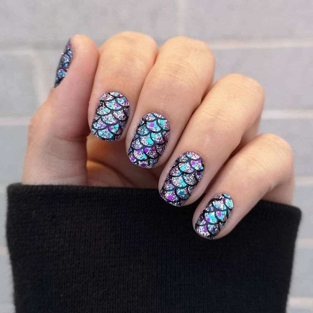 Mermaid Tales-Adult Nail Wraps-Outlined