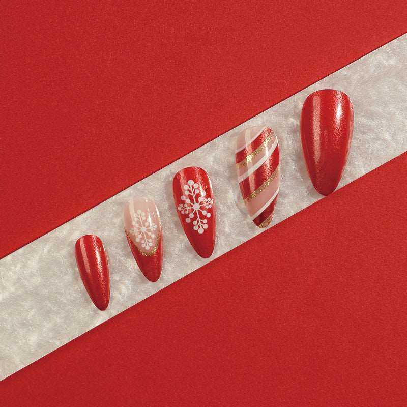 Merry and Bright-Press on Manicure-Outlined