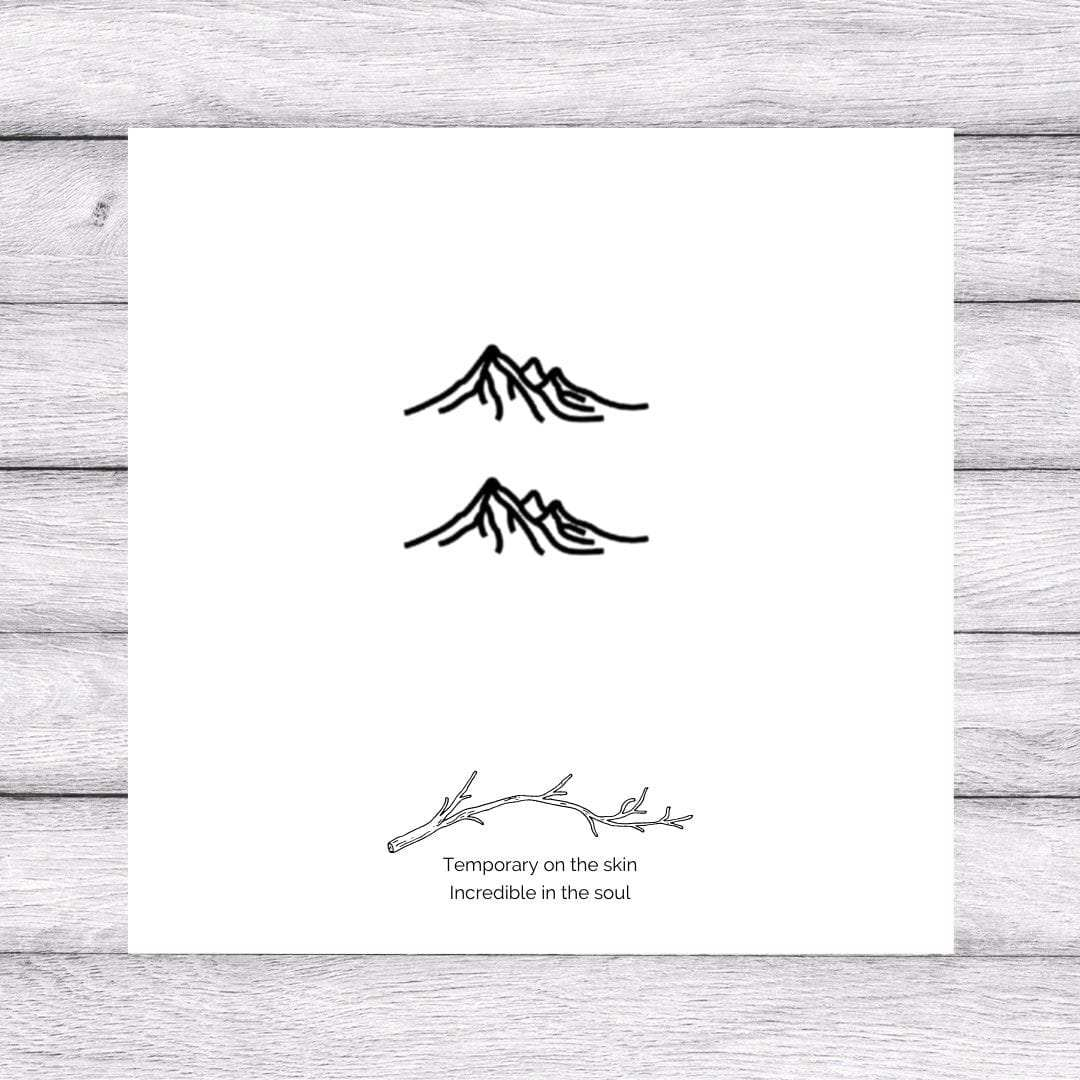 Mountain Top (Set of 2)-Jagua Tattoos-Outlined