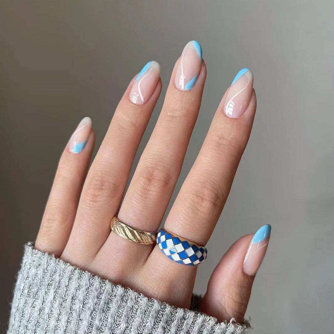 Oceanic Outline-Press on Manicure-Outlined