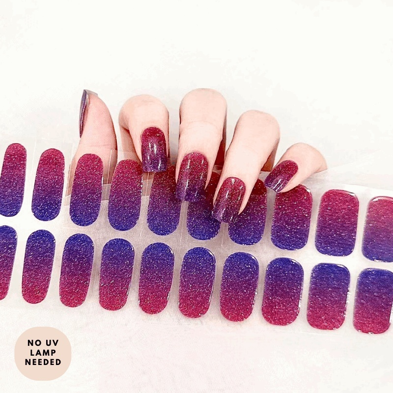 Oceanic Ruby-Gel Nail Strips-Outlined