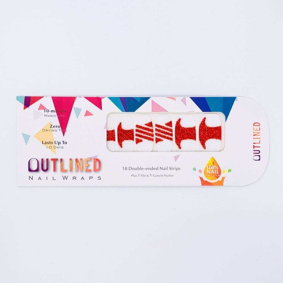 Oh! What Fun! (Transparent)-Adult Nail Wraps-Outlined