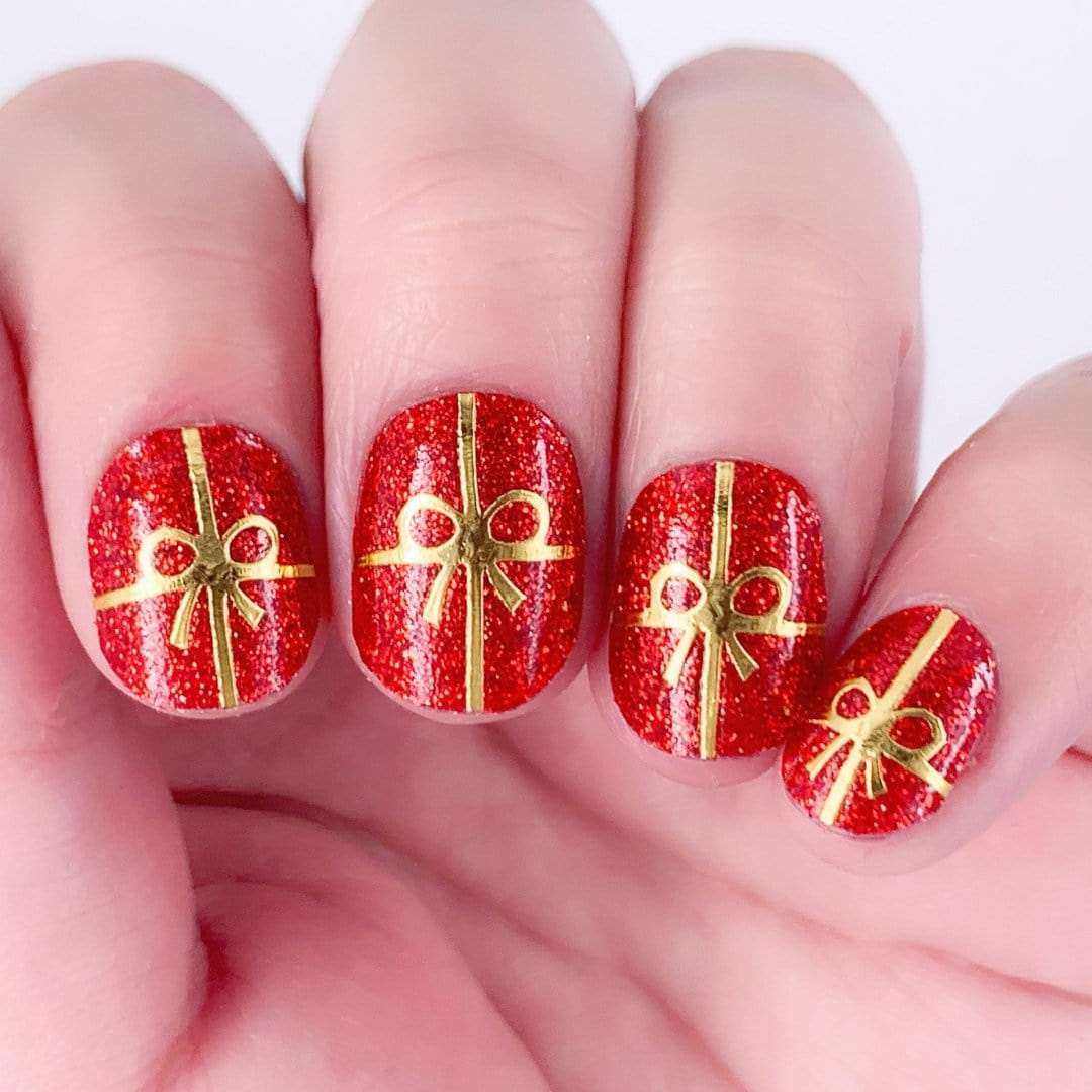 On Holiday-Adult Nail Wraps-Outlined