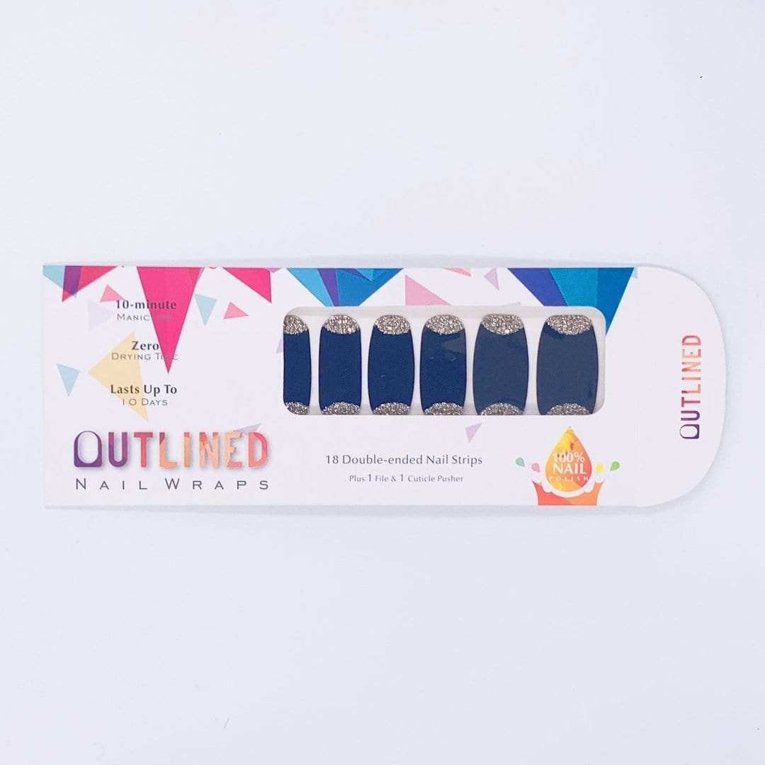 On Mute-Adult Nail Wraps-Outlined