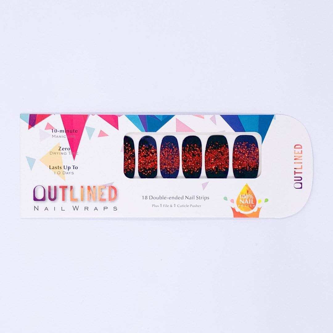 Over the Edge-Adult Nail Wraps-Outlined