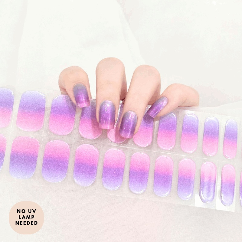 Pastel Magic-Gel Nail Strips-Outlined