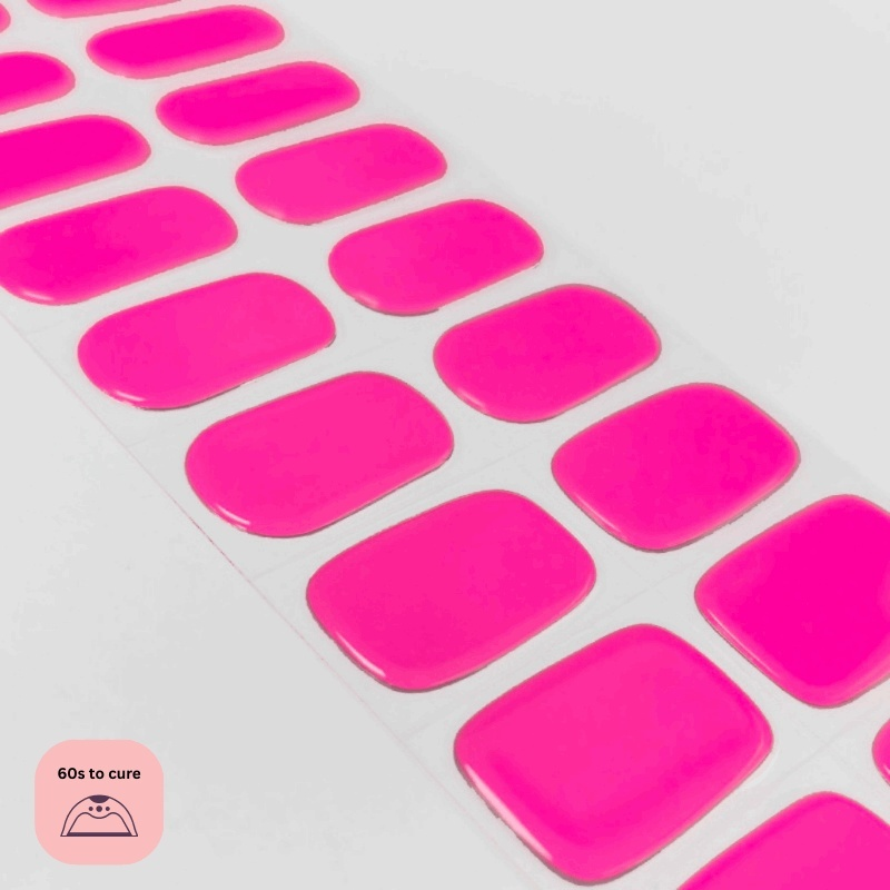 Pink Flare-Semi Cured Gel Strips-Outlined