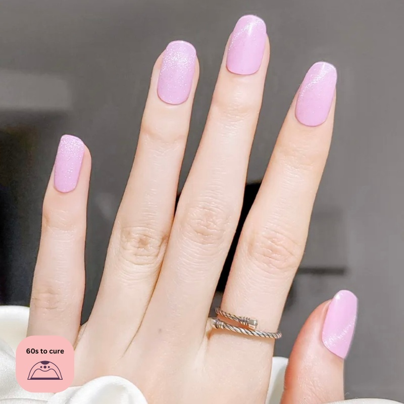 Pink Panther - Outlined Semi Cured Gel Nail Strips