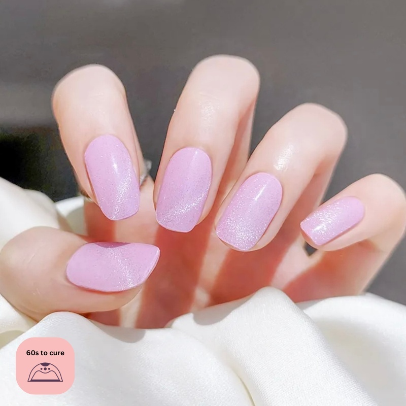Pink Panther - Outlined Semi Cured Gel Nail Strips
