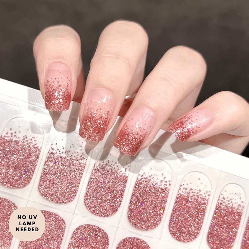 Pink Woman (Transparent)-Gel Nail Strips-Outlined