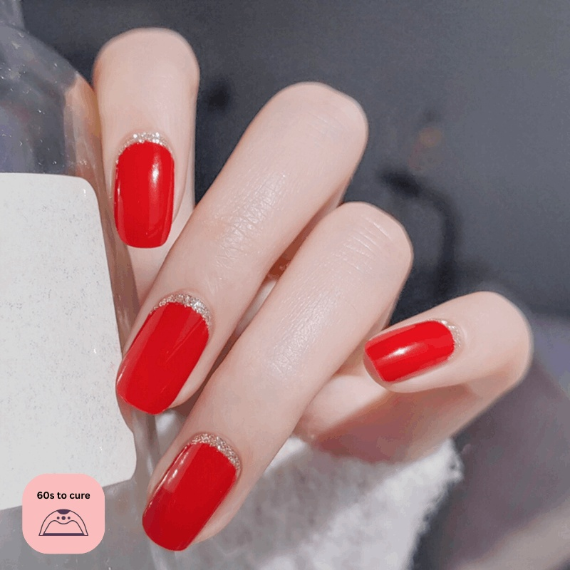 Red Carpet-Semi Cured Gel Strips-Outlined