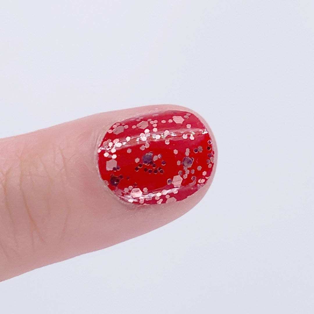 Red Square-Adult Nail Wraps-Outlined