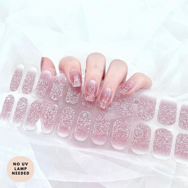 Rose Quartz-Gel Nail Strips-Outlined