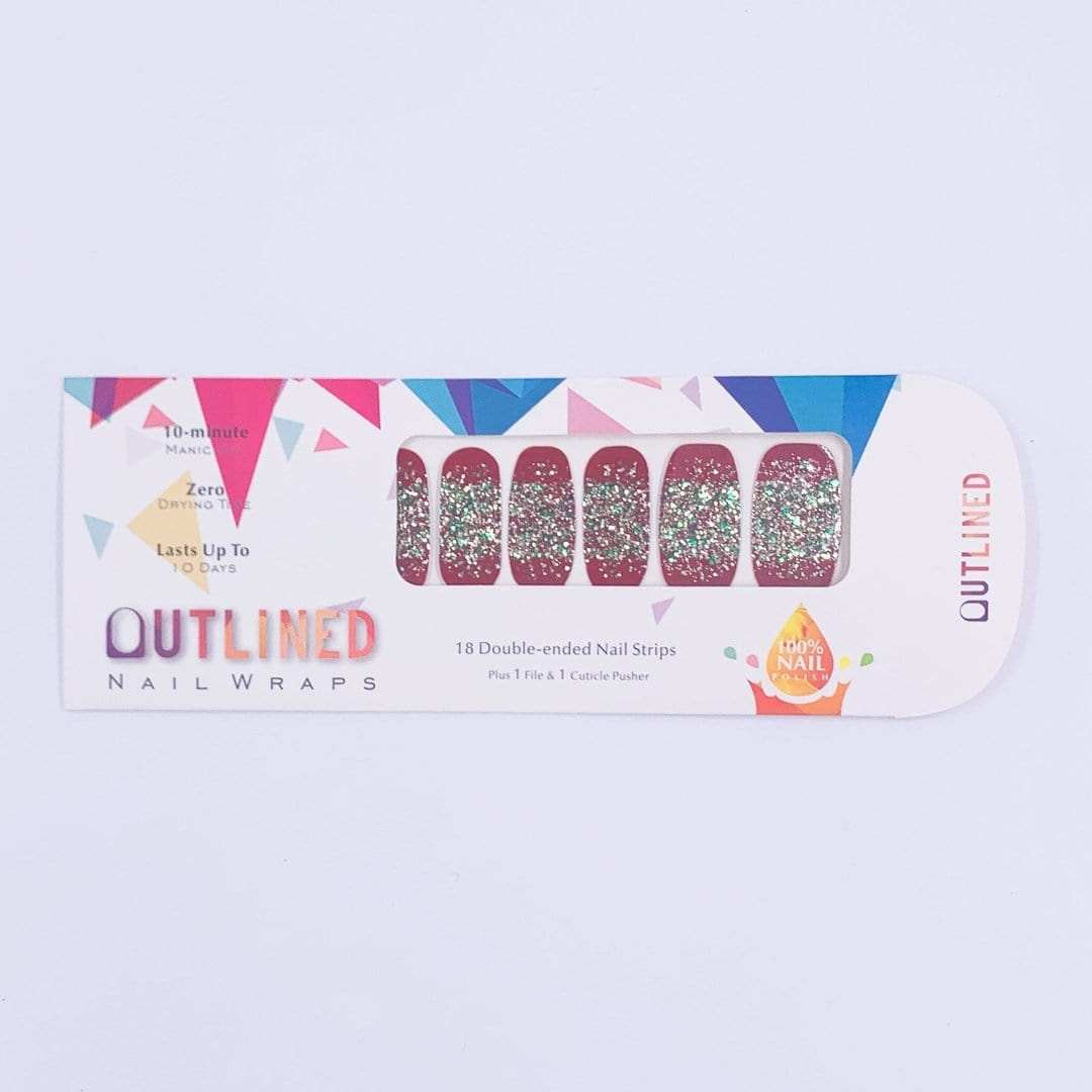 Ruby Dreams-Adult Nail Wraps-Outlined