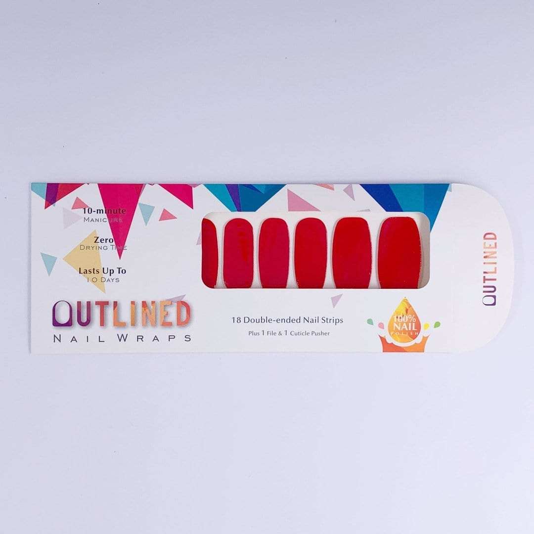 Sangria-Adult Nail Wraps-Outlined