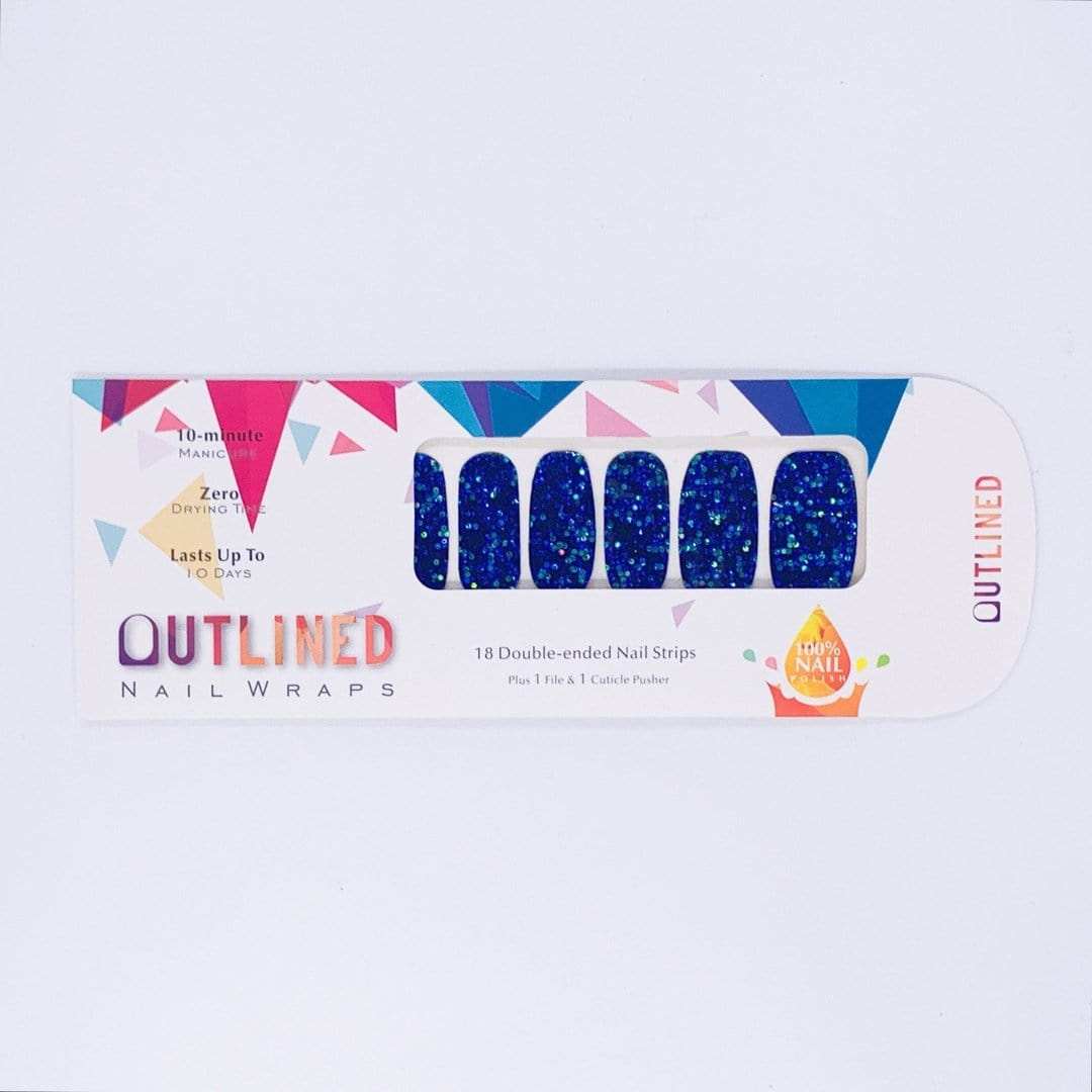 Shining Sea-Adult Nail Wraps-Outlined