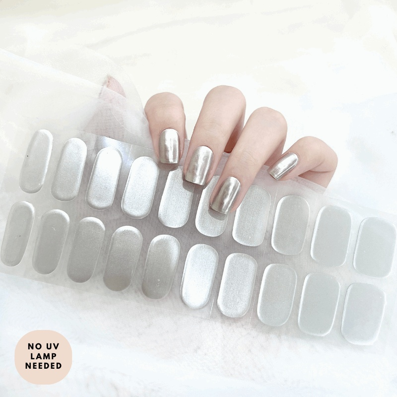 Silver Storm-Gel Nail Strips-Outlined