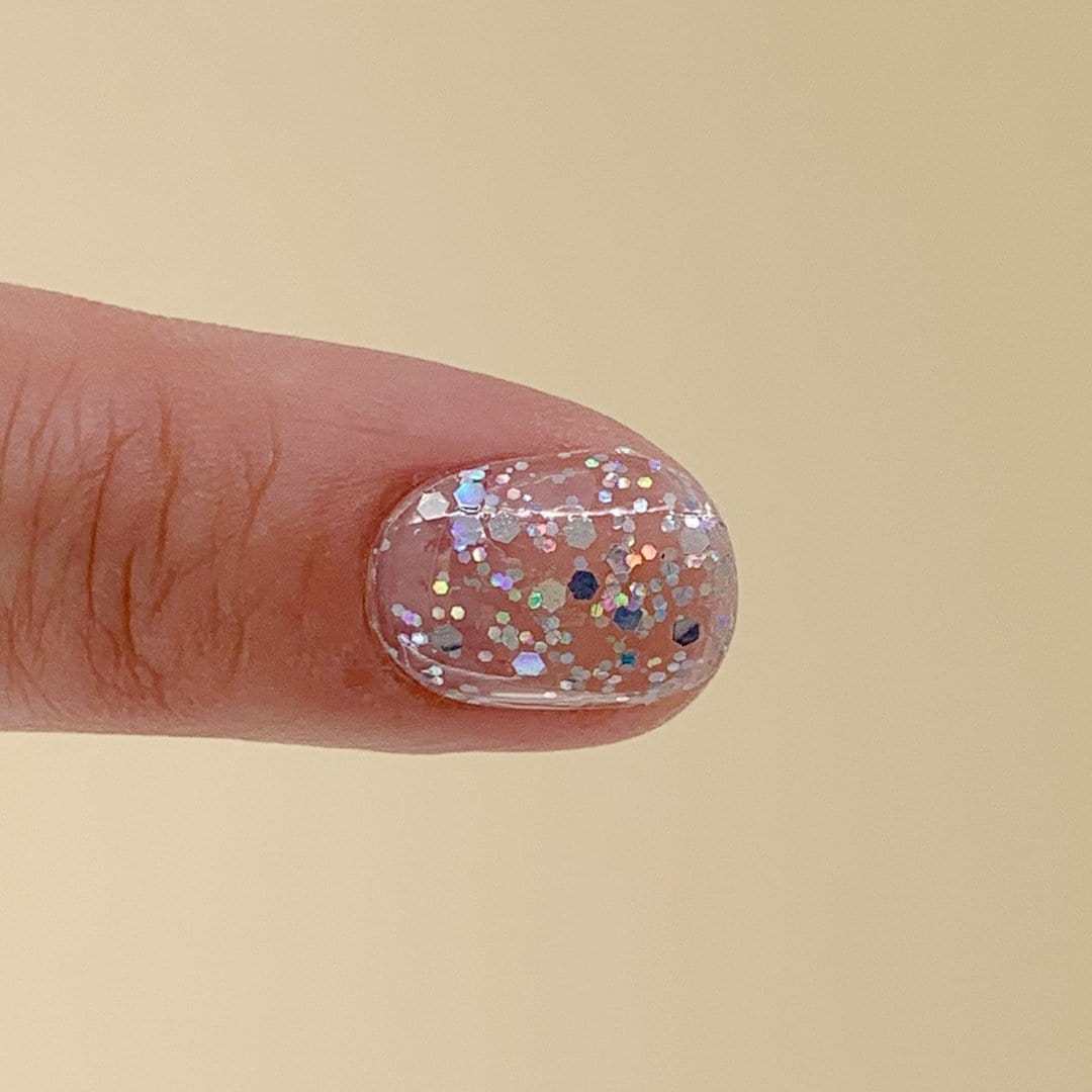 Snowfall (Transparent)-Adult Nail Wraps-Outlined