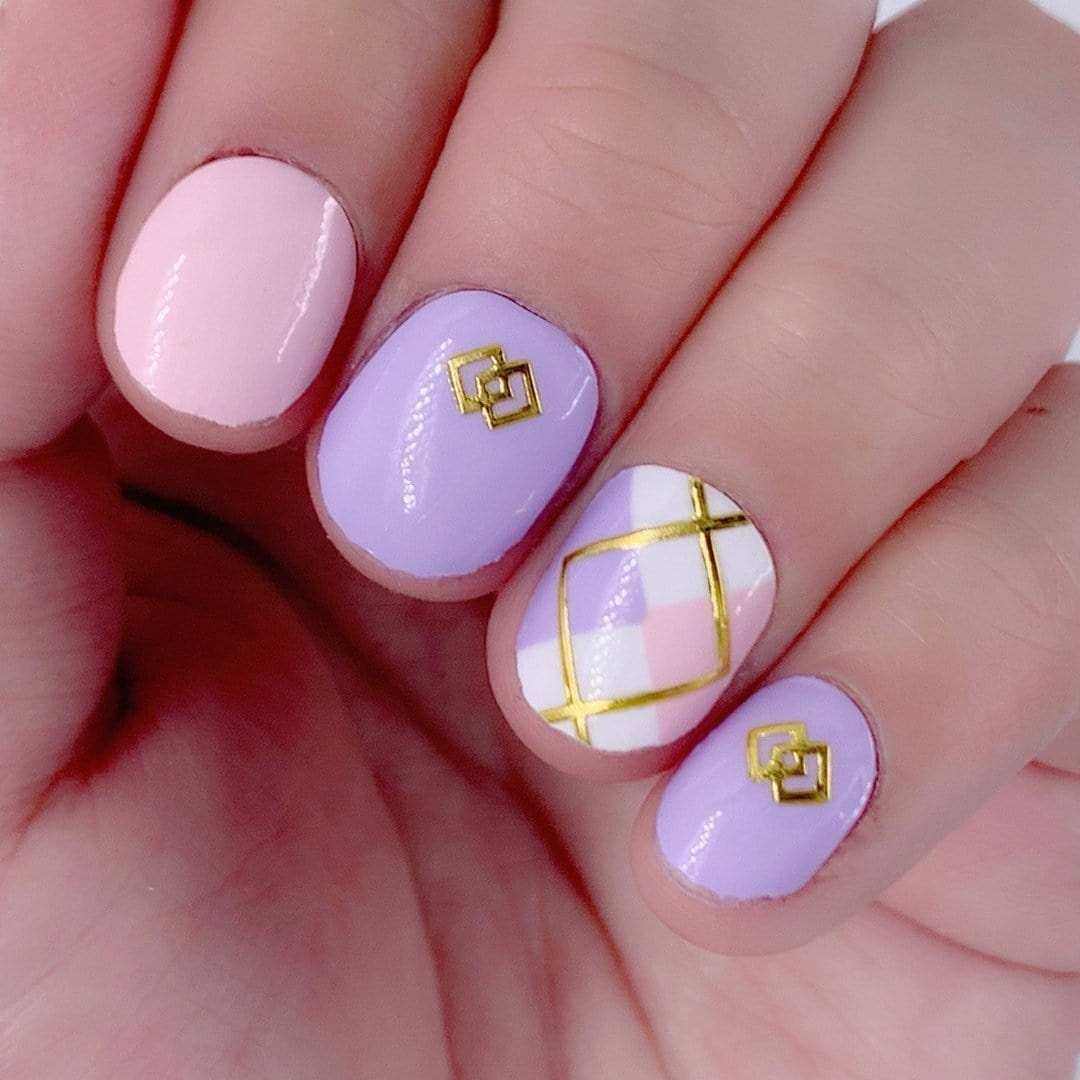 Square Rhapsody-Adult Nail Wraps-Outlined