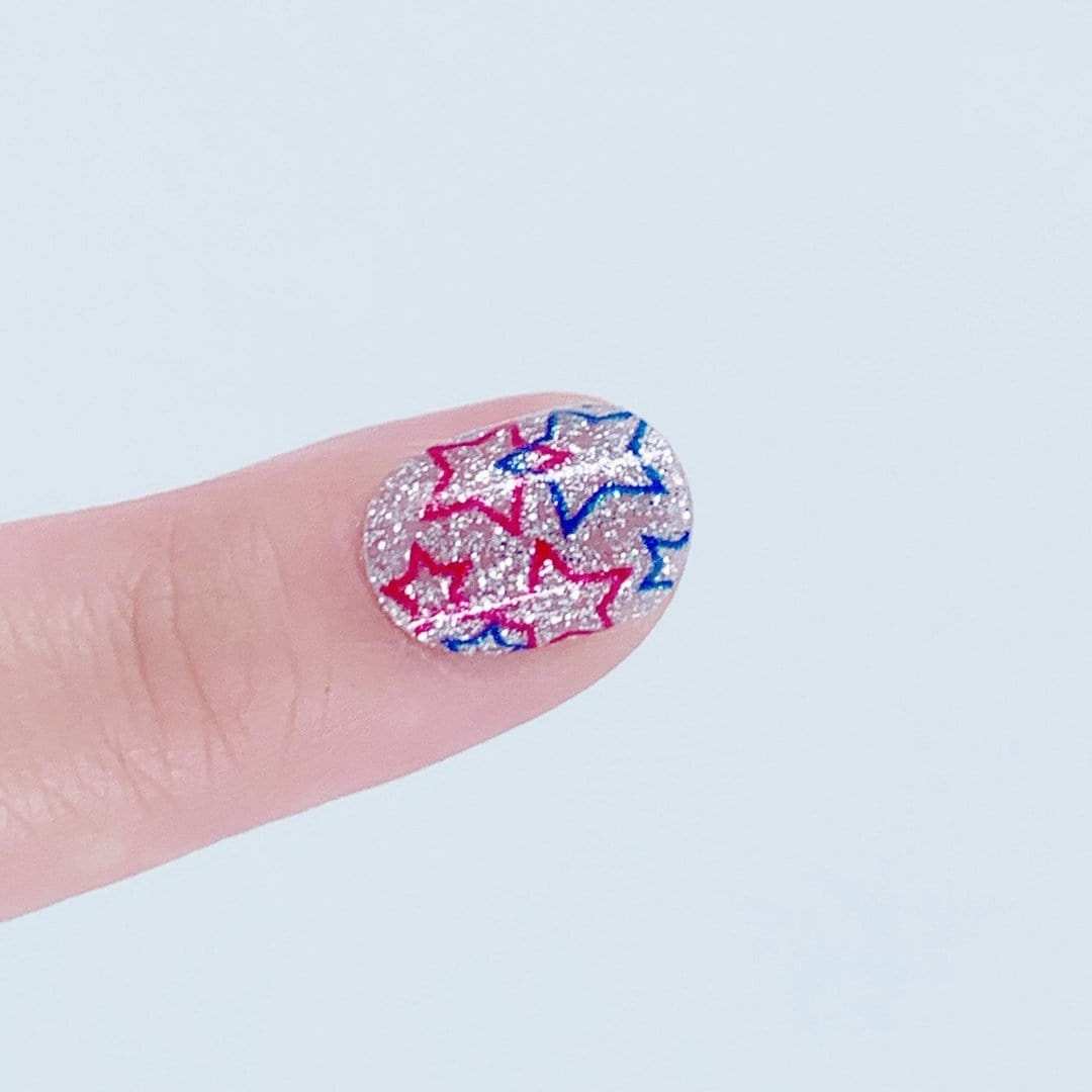 Star Rush-Adult Nail Wraps-Outlined