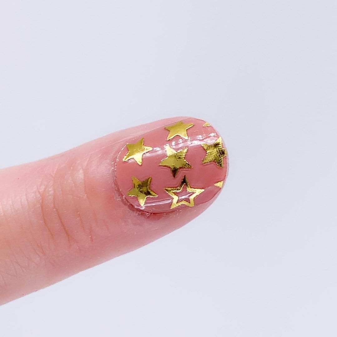 Star Spangled (Transparent)-Adult Nail Wraps-Outlined