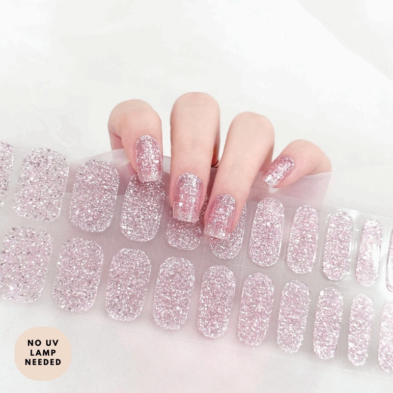 Starry Pink Bliss-Gel Nail Strips-Outlined