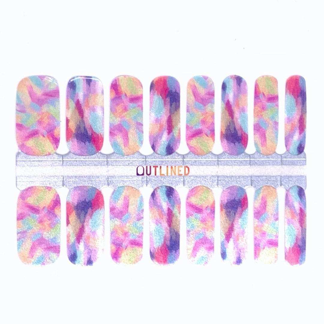 Sun Blaze-Adult Nail Wraps-Outlined