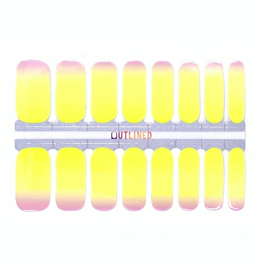 Sunburst-Adult Nail Wraps-Outlined