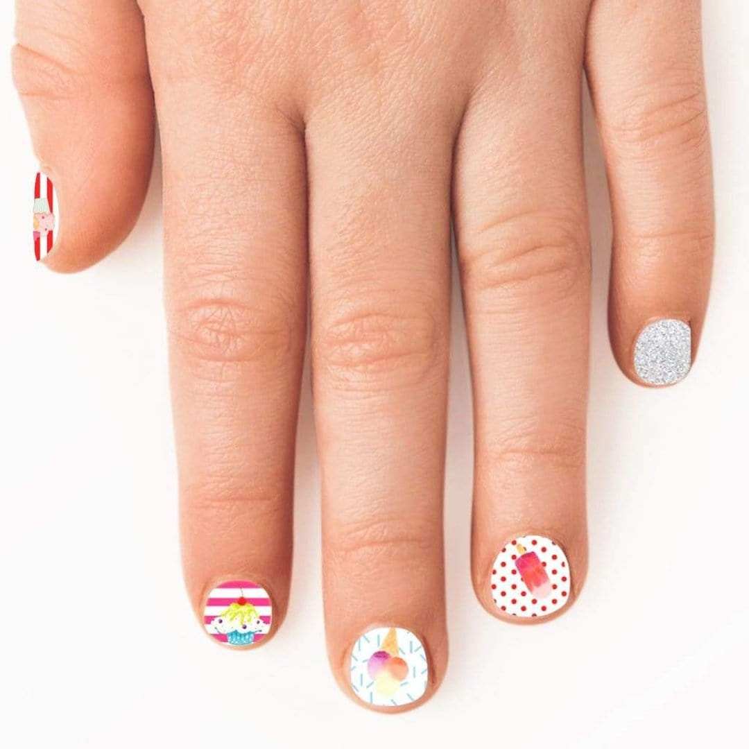 Sweet Pastel (Kids)-Kids Nail Wraps-Outlined