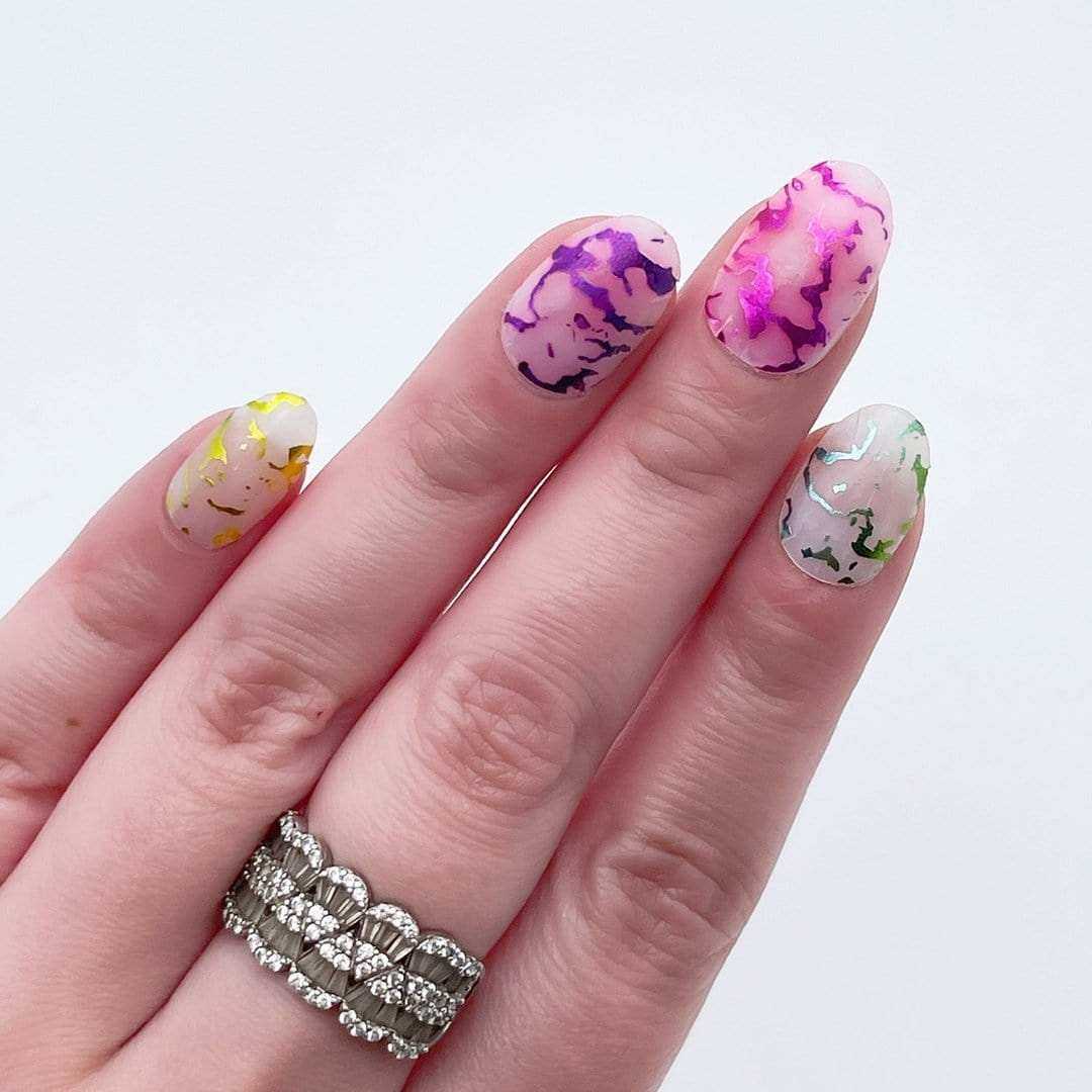 Water Colour (Transparent)-Adult Nail Wraps-Outlined