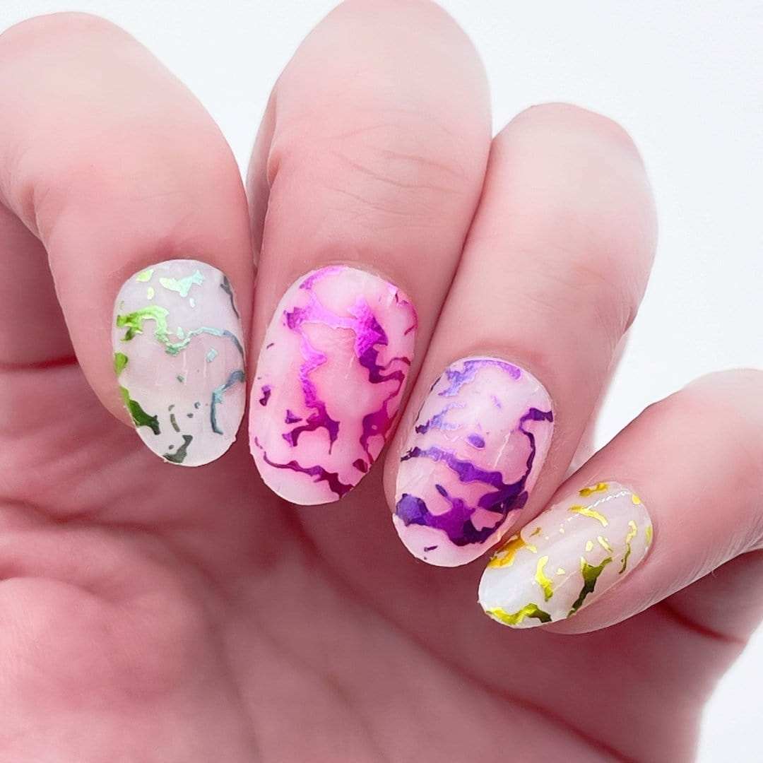 Water Colour (Transparent)-Adult Nail Wraps-Outlined