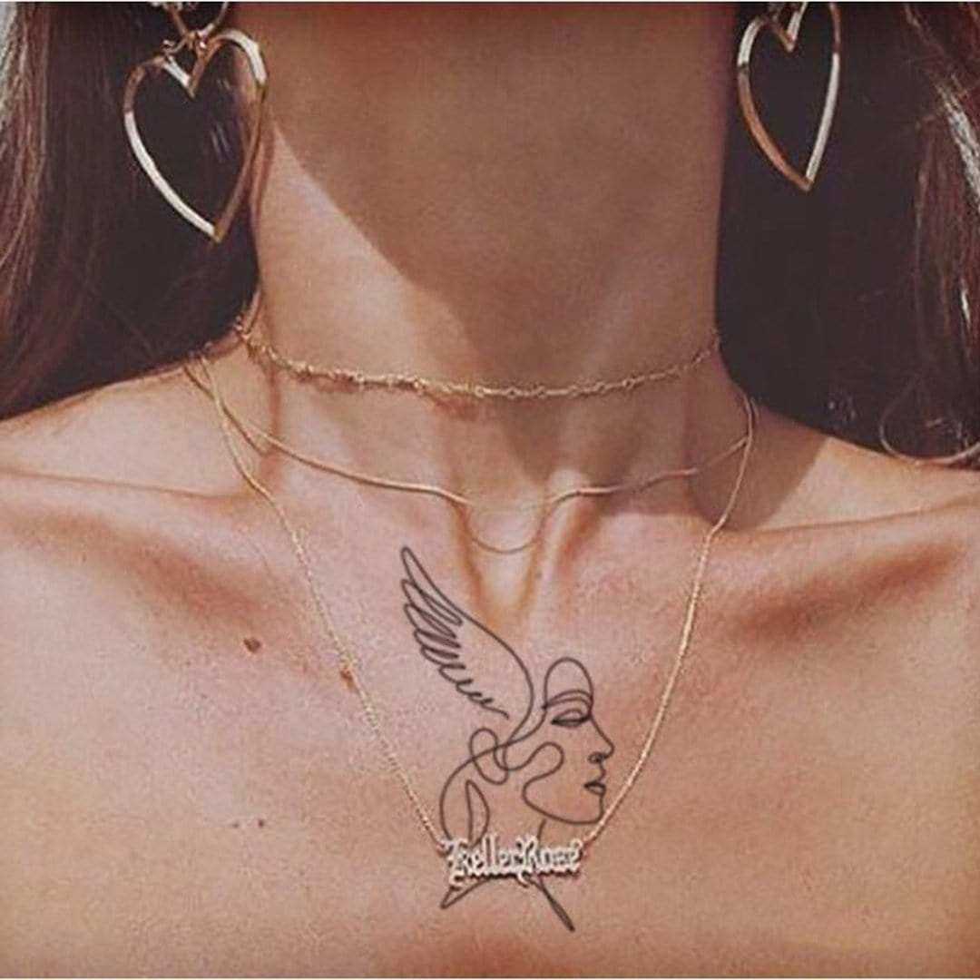 Wings of Angel-Jagua Tattoos-Outlined