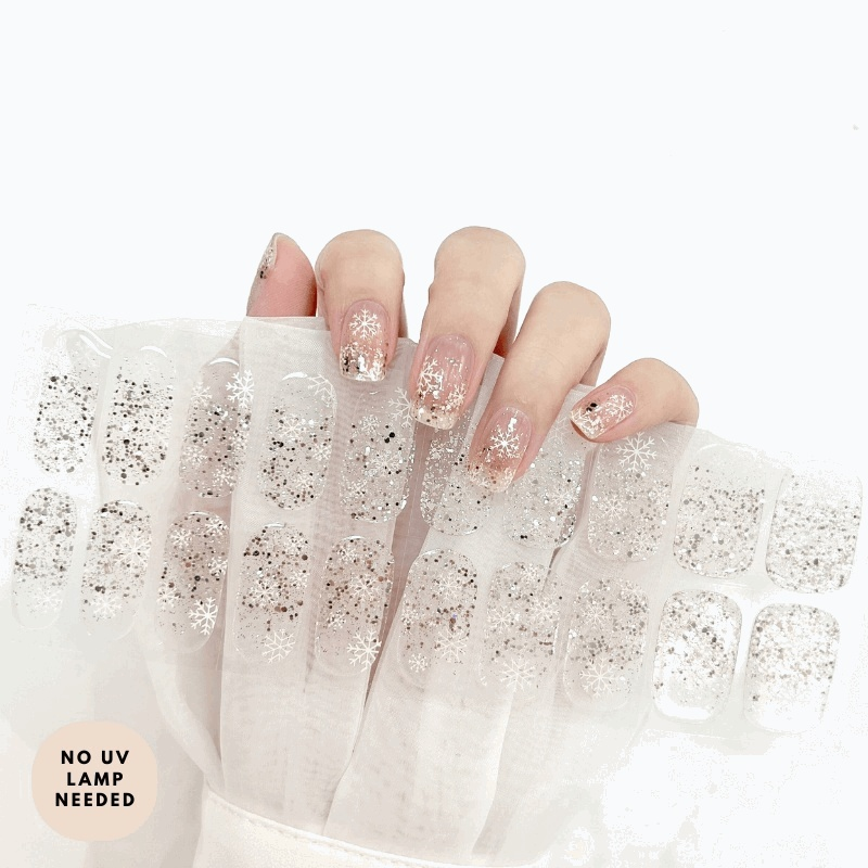 Winter's Edge (Transparent)-Gel Nail Strips-Outlined