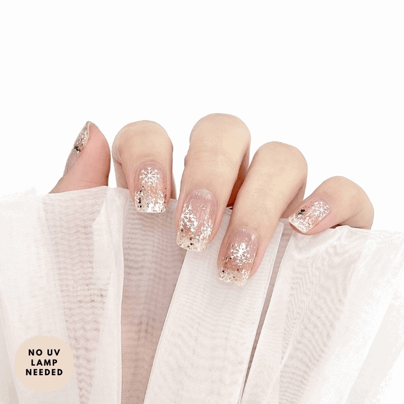 Winter's Edge (Transparent)-Gel Nail Strips-Outlined